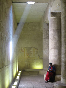 In the Templae at Abydos